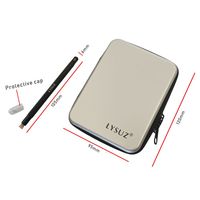 Testeur de dureté des minéraux portable LYSUZ Mohs 3-8 pour pierres précieuses, bijoux, pierres brutes, outils d'identification pour la construction de sols