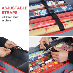 High Quality Christmas Wrapping Paper Organizer,Transparent <b>Storage</b> Standard Roll <b>Bag</b> <b>With</b> <b>Zipper</b> - Product Image 6