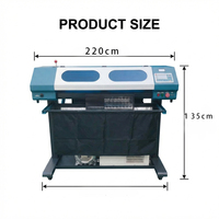 Cortadora de Vinilo Automática Ledio, Grabador Láser CO2, Máquina de Corte CNC de Alta Precisión de 800 mm, 45 W, Refrigeración por Agua, 1200 dpi, Fácil de Usar