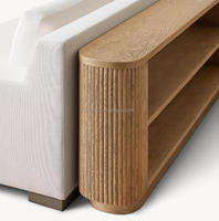 MYHOME Table console basse en bois de chêne massif au design contemporain finition chêne naturel français de luxe pour meubles de salon et de chambre à coucher