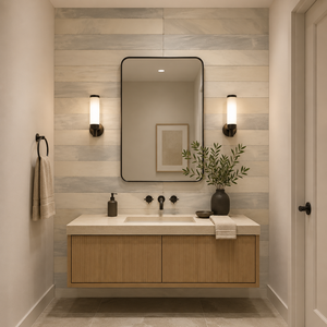Panel de Mosaico de Mármol Blanco con Codificador Lineal, Tira Decorativa Moderna Resistente al Agua para Paredes de Cocina y Baño - Product Image 5