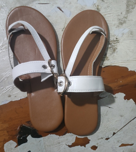 Sandalias Casuales de Verano para Mujer con Tira Ancha y Diseño Espigado de Espiga, Suela Plana - Product Image 4