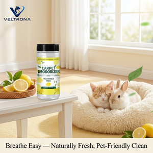 <span class=keywords><strong>Poudre</strong></span> désodorisante pour animaux de compagnie, shampoing sec pour tapis, éliminateur d'odeurs pour chiens, chats, lapins, sans parfum, arôme citron, flacon doseur 300g - Product Image 6
