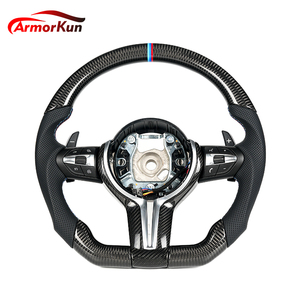 Volante in Fibra di Carbonio Premium Personalizzato con Impugnature Perforate per <span class=keywords><strong>BMW</strong></span> Serie <span class=keywords><strong>E</strong></span> F X1 X3 <span class=keywords><strong>X5</strong></span> - Product Image 1