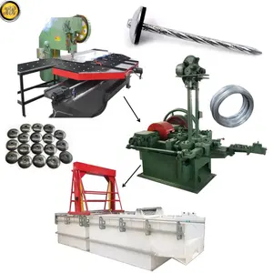 2023 High Quality Umbrella Head Roofing Nails Making Machine Production Line