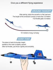 Avion télécommandé ANTSIR F-22 <span class=keywords><strong>Raptor</strong></span>, 2 canaux, en mousse durable, avec caméra FHD 1080p, 3 batteries rechargeables, pour usage intérieur - Product Image 6