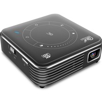 Projecteur de poche DLP 55 ANSI Lumens Android 9.0 LED 1500:1 3D 1080P 32 Go de stockage 2 Go de RAM pour cinéma maison intérieur extérieur
