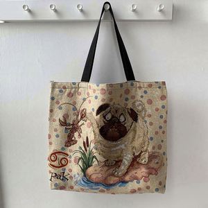 Euro-American Printed <b>Canvas</b> Lining European Tote Portable Fashion Mommy <b>Large</b> Capacity Hua Cheng <b>Bag</b> - Product Image 5