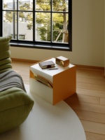 Table basse moderne et élégante Spazepaper, table d'appoint pour canapé, idéale pour les petits appartements