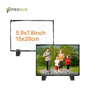 Prosub 12*22cm persegi panjang disesuaikan cetak Logo kosong batu sublimasi Slate bingkai foto - Product Image 3