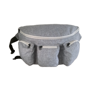 Sac banane 600D bicolore en PU, prêt pour l'extérieur, avec fermeture éclair étanche, design léger et durable, idéal pour la course, les voyages et l'usage quotidien - Product Image 1
