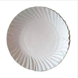 แผ่นกระดาษทรงกลมขนาด9นิ้วแบบใช้แล้วทิ้งทนทานและเป็นมิตรกับสิ่งแวดล้อมสำหรับอาหารร้อนและเย็นเหมาะสำหรับงานปาร์ตี้งานปาร์ตี้ - Product Image 1