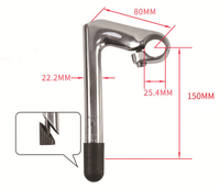 Sunrace — pince de guidon pour vélo, tige de vélo à 17 degrés, en alliage 14037, pour équipement fixe, vélo de route et rétro