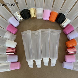 <span class=keywords><strong>Tube</strong></span> de brillant à lèvres <span class=keywords><strong>transparent</strong></span> en <span class=keywords><strong>plastique</strong></span>, mini <span class=keywords><strong>tube</strong></span> souple, personnalisable avec votre logo, OEM/ODM, vente chaude - Product Image 4