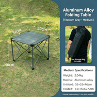 Ensemble table et chaises pliantes d'extérieur, design moderne, en alliage d'aluminium, pour pique-nique, barbecue, camping, voiture, champagne