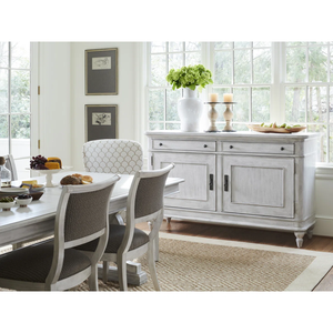 Buffet en bois massif blanc vieilli de style français vintage pour le salon, la <span class=keywords><strong>salle</strong></span> <span class=keywords><strong>à</strong></span> <span class=keywords><strong>manger</strong></span>, rangement - Product Image 3