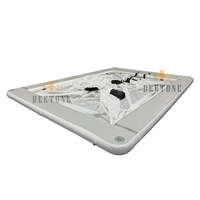 Plateforme flottante gonflable pour yacht, piscine gonflable pour la mer avec filet