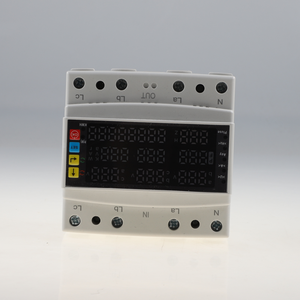 220V/380V sáu màn hình có thể điều chỉnh ba pha ba dây bốn dây bảo vệ quá áp với chức năng tự đặt lại hiện tại - Product Image 2