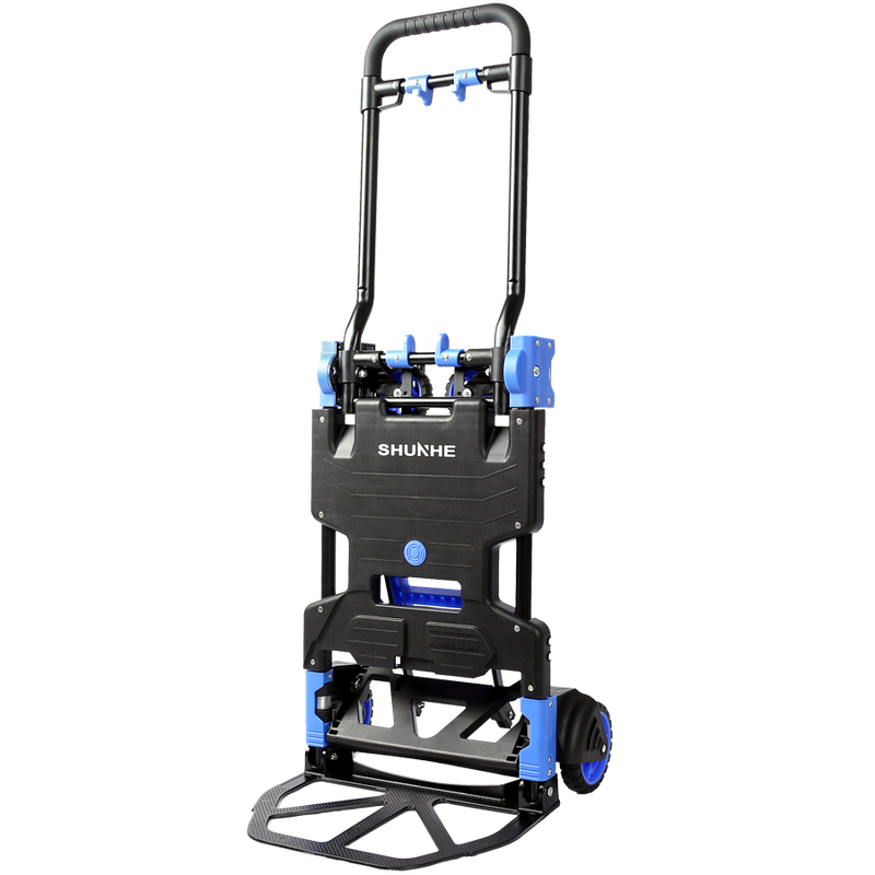 Foldable Hand Trolley Cart Push Platform