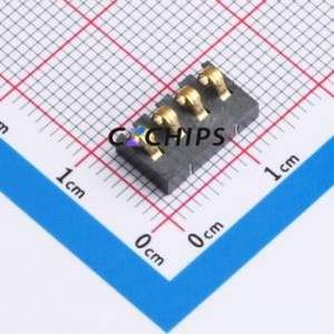 GT-BTP30004-0240B-019B Blade/Spring Contact Battery Connector SMD,P=3mm Connector Spring Contact Type 3mm 4P Vertical Mount - Product Image 1