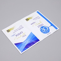 Sachet personnalisé imprimé à trois soudures latérales en plastique laminé pour masques médicaux, emballages alimentaires et cosmétiques