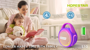 Hy vọng-sao <span class=keywords><strong>S10</strong></span> Loa di động máy karaoke 2 mics micro Micro không dây mini với <span class=keywords><strong>Mic</strong></span> cho trẻ em ngoài trời bên loa - Product Image 4