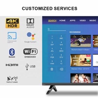 Téléviseur intelligent LCD LED FHD Ultra HD 4K Android WebOS Google 24 32 42 43 50 55 65 75 85 pouces avec Wifi