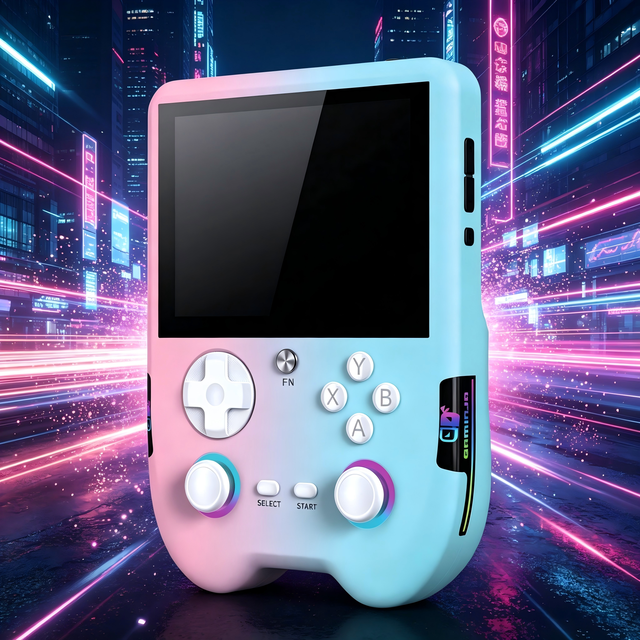 GAMINJA 1280*960 Resolution 4.2 Inch IPS HD Screen Retro Handheld Game Console Support 30+ Emulator Console Video Game Console