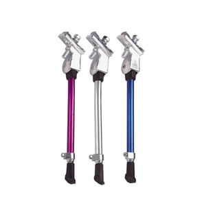 Béquille de vélo en acier noir et argent, support central pour VTT, support de stationnement - Product Image 2