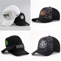 Casquette Snapback en PVC personnalisée avec logo, imperméable, haute performance, flottante, design Airflow, contrôle de l'humidité, pour le voyage et le golf