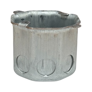 กล่องต่อสายไฟเหล็กชุบสังกะสีทรงแปดเหลี่ยม ขนาด 8.5 ซม. ลึก 2.0 มม. รูทะลุ 3/4 นิ้ว - Product Image 1