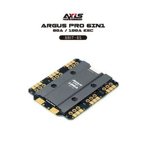 Axisflying Argus Pro 80A/100A ESC <span class=keywords><strong>2</strong></span>-8s 8Bits <span class=keywords><strong>6</strong></span> in 1 in Plastica e Metallo per Droni FPV - Product Image 1