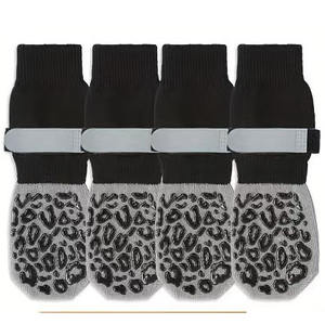 KTS492, logotipo personalizado, algodón, perro mascota, transpirable, antideslizante, resistente a los arañazos, zapatos impermeables para exteriores, <span class=keywords><strong>calcetines</strong></span> deportivos, cubiertas para pies - Product Image 6