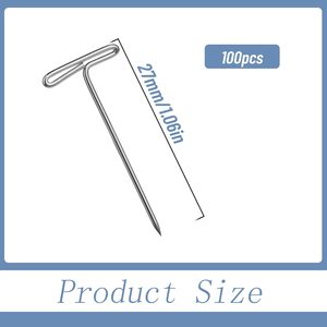 Paquete de 100 Alfileres de Costura en Forma de T de 1 Pulgada para Bloquear Tejidos, Cabeza de Maniquí, Costura, Crochet y Modelado - Product Image 2