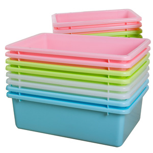 colorful Removable toy storage bins for playtime and easy clean up durable plastic storage bin Humble Crew Toy Organizer