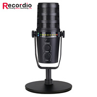 Microphone d'enregistrement en direct GAM-MV7, microphone RGB, compatible avec de nombreux appareils, réduction de bruit, microphone pour ordinateur K Song, prise en charge XLR