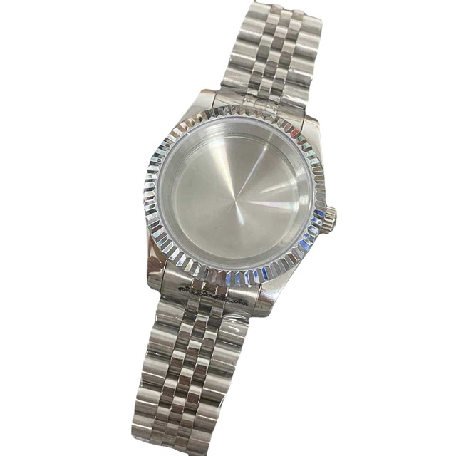 Custom Logo High Quality 39mm Stainless Steel Case Bracelet Fit NH35 NH36 8215 ETA 2824 Movement 28.5Mm Dial Watch Accessories
