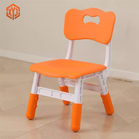 Chaise en plastique pour enfants réglable en hauteur, dossier ergonomique, design sûr, chaise de salle à manger et d'apprentissage pour enfants de maternelle, fourniture d'usine