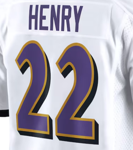 2025 नए शीर्ष सिलाई सस्ते अमेरिकी फुटबॉल जर्सी #14 हैमिलटन #8 जैकसन #22 हेनरी - Product Image 5