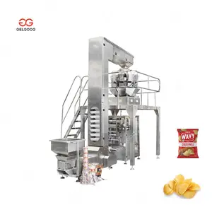 Gelgoog kunden spezifische automatische Snacks Verpackung Kartoffel chips Keks verpackungs maschine für Snacks