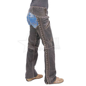 Mejor diseño Logotipo personalizado Impresión Mujeres Full Chaps Material de cuero ligero de alta calidad para deportes de equitación - Product Image 4