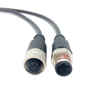 M12 4Pin interrupteur de proximité prise d'aviation câble de capteur photoélectrique 2M 458 Core connecteur pratique accessoires pour l'aviation