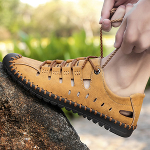 Chaussures d'eau d'été pour hommes, bout fermé, en faux daim, respirantes, semelle extérieure en caoutchouc, semelle intermédiaire en EVA, plage, extérieur, taille 47 48 - Product Image 1