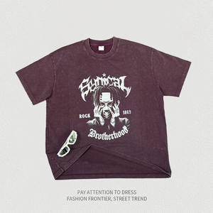 Nouveau T-shirt Homme en Coton Épais Personnalisable avec Logo – Coupe Ample Oversize Style Streetwear Manches Courtes 2026 - Product Image 3