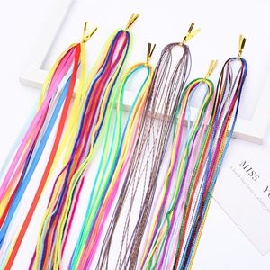Cuerdas trenzadas <span class=keywords><strong>de</strong></span> <span class=keywords><strong>colores</strong></span> arcoíris <span class=keywords><strong>de</strong></span> siete <span class=keywords><strong>colores</strong></span> <span class=keywords><strong>para</strong></span> rastas, cinta dorada, accesorios <span class=keywords><strong>para</strong></span> <span class=keywords><strong>el</strong></span> cabello trenzado infantil, estilo natural, hechos a máquina - Product Image 1
