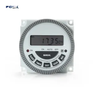 TM-619-2 24 Horas Timer Programável interruptor temporizador digital 220v Saída, com Tampa de proteção de interruptores de Tempo