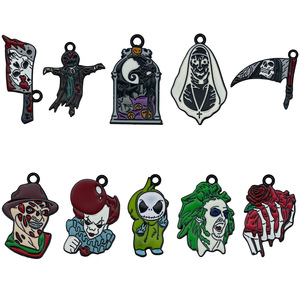 Pendentifs Halloween Crâne Clown en Alliage de Zinc avec Effet Goutte d'Huile, Accessoires de Bijoux DIY pour Projets Créatifs - Product Image 5