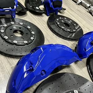 Nouveau kit d'étriers de frein surdimensionnés pour voiture, 10 pistons, système de freinage de course 10N, 400-440MM pour Porsche 911 718 AUDI <span class=keywords><strong>RS7</strong></span> A8 <span class=keywords><strong>GOLF</strong></span> Tesla - Product Image 5