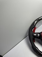 Volant sport en cuir et fibre de carbone à 3 branches pour M2/M3/M4/M5/M6/X5M F30/F10/F20/F35/F22/F18/F07/F01/E90/E92/E46
