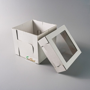 Sunshine 8*8*8inch 12inch Tall Cake <b>Packing</b> <b>Box</b> <b>Cheap</b> Corrugated Board Cake Bakery <b>Box</b> - Product Image 2